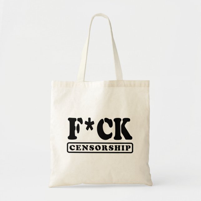 TOTE BAG F*CK CENSORSHIP (Devant)