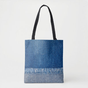 Tote Bag Fabric Blue Jeans Arrière - plan, texture Denim