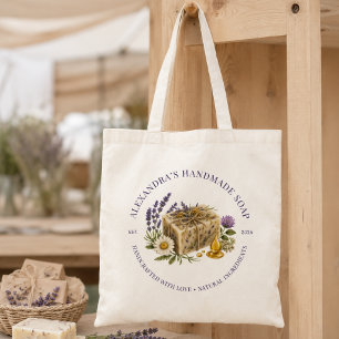 Tote Bag Fabricant de Savon Artisanal Illustré Botanique Ru