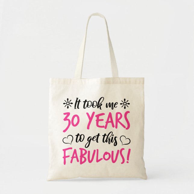 Tote Bag Fabuleux 30e anniversaire (Devant)