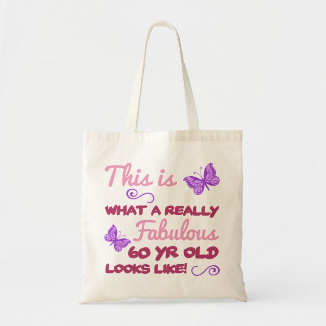 Tote Bag Fabuleux 60e anniversaire (Devant)