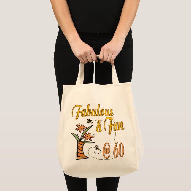 Tote Bag Fabuleux et amusement soixantième (Devant (produit))