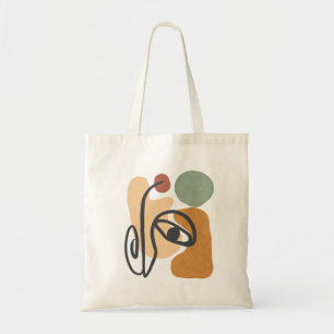 Tote Bag Face d'une ligne de formes Abstraites
