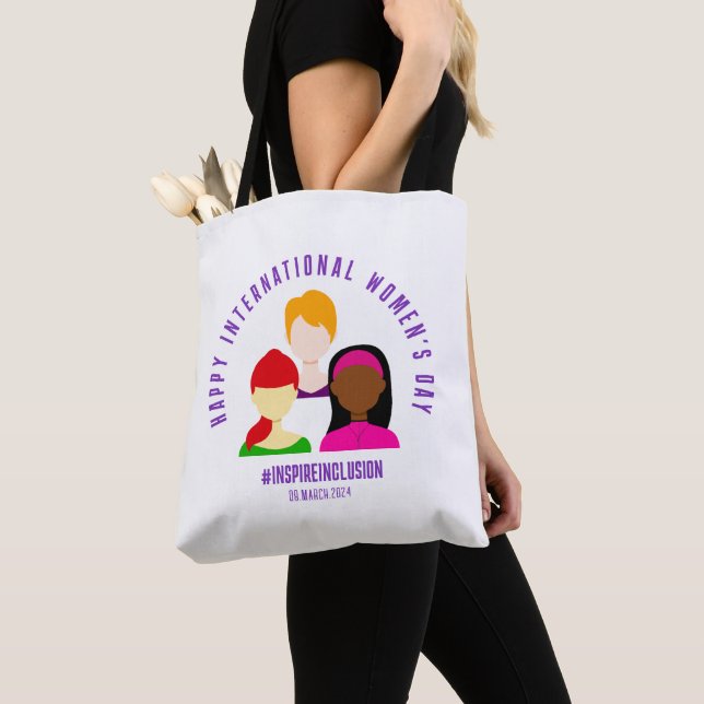Tote Bag Faces élégantes à la Journée internationale de la  (De près)