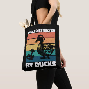 Tote Bag Facilement Distrait Par Canards Amoureux Cool Agri