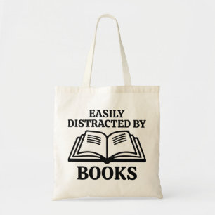 Tote Bag Facilement Distrait Par Les Livres