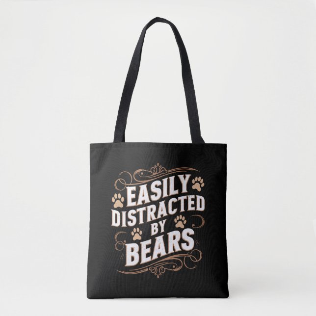 Tote Bag Facilement Distrait Par Les Ours Gay Bear Pride (Devant)