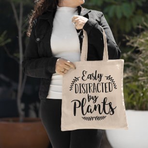Tote Bag Facilement Distrait Par Les Plantes