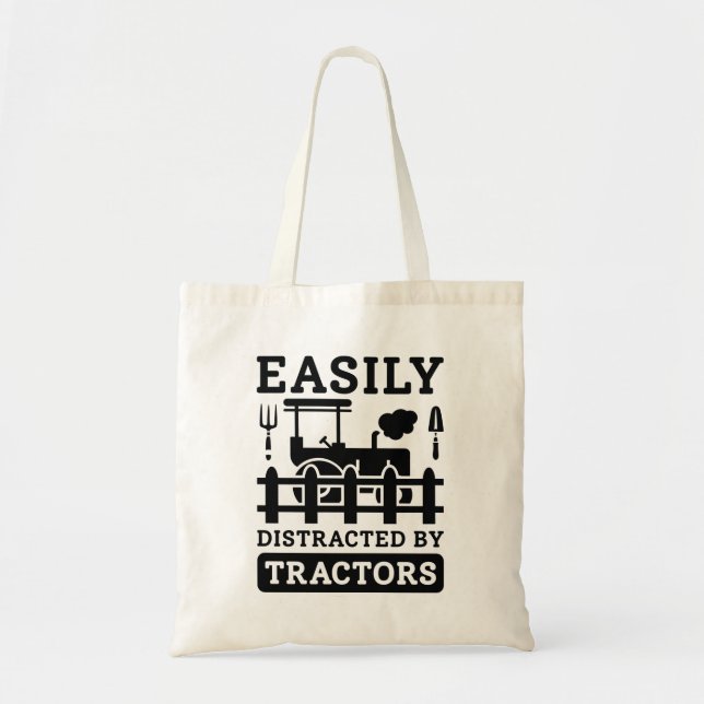 Tote Bag Facilement Distrait Par Les Tracteurs (Devant)