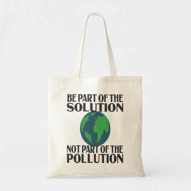 Tote Bag Faire partie de la solution ne faisant pas partie  (Devant)