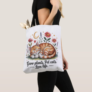 Tote Bag Faire pousser des plantes que les chats adorent La