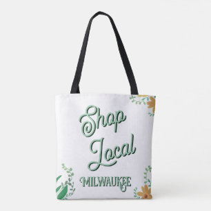 Tote Bag Faire ses achats localement, ville