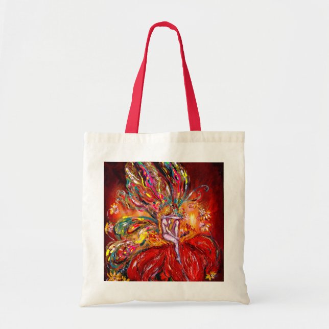 TOTE BAG FAIRY EN ROUGE (Devant)