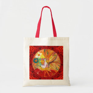 Tote Bag FAIRY OF THE FLOWERS Red Yellow Imaginaire