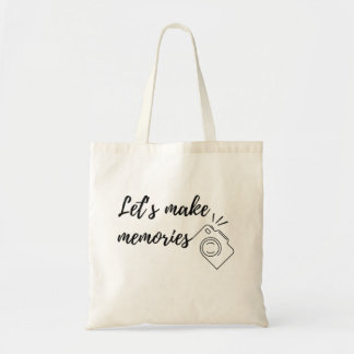 Tote Bag faisons des souvenirs avec caméra