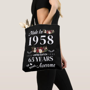 Tote Bag Fait En 1958 Édition Limitée 65 Ans D'Être