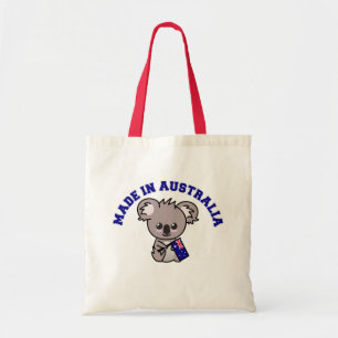 Tote Bag Fait En Australie : Koala Holding Australian Flag