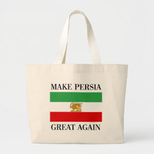Tote Bag Faites à Perse grand encore - Shah du drapeau de