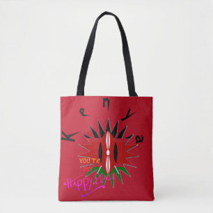 Tote Bag Faites-le Kenya Vous êtes mon endroit heureux