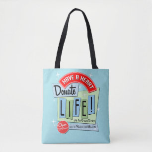 Tote Bag Faites Un Don De Coeur, Polka Dot