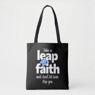 Tote Bag Faites un saut de foi, n'ayez pas peur