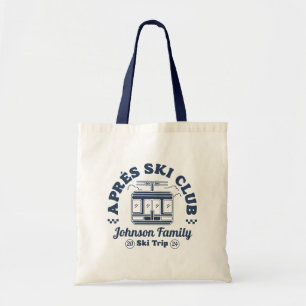 Tote Bag Famille Amis Voyage de Ski Après-Ski Personnalisé
