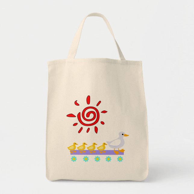 Tote Bag Famille de canard (Devant)