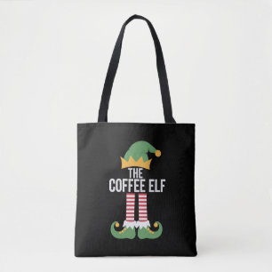 Tote Bag Famille de lutins du café groupe assorti Noël