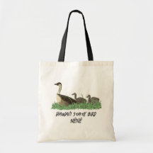 Famille d'oies Nene, oiseau de l'État d'Hawaï