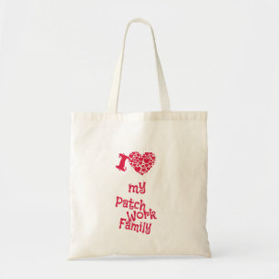 Tote Bag Famille - I Love My Patchwork Family