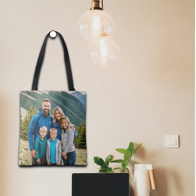 Tote Bag Famille personnalisée 2 photos (Créateur téléchargé)