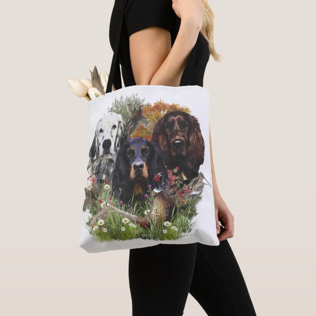 Tote Bag Famille Setters (De près)