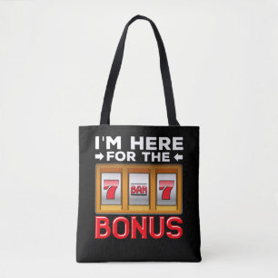 Tote Bag Fan de jeu de machine à sous Funny Casino