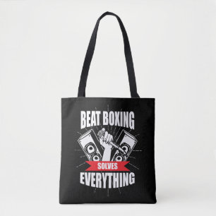 Tote Bag Fan drôle de Beatbox de T-shirt de boxe de