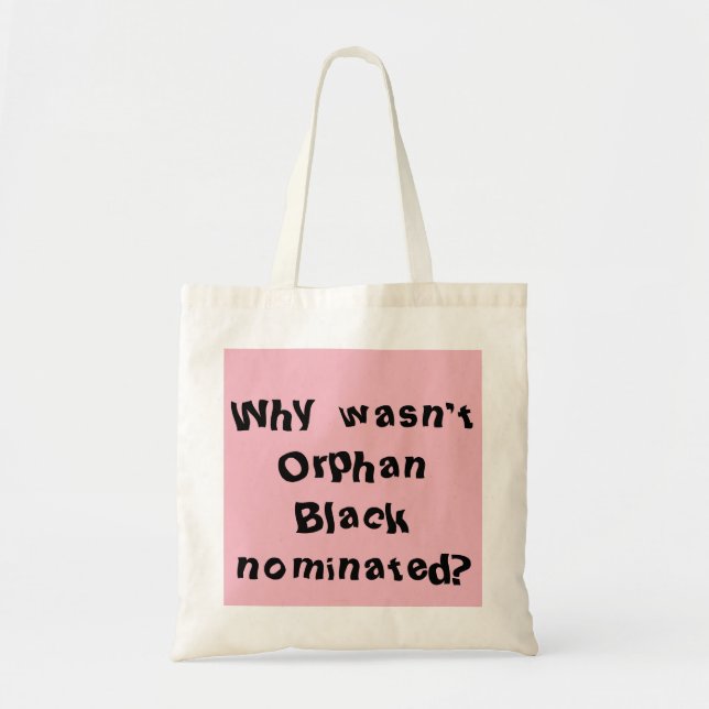 Tote Bag Fan noire orpheline pourquoi n'était pas le noir (Devant)