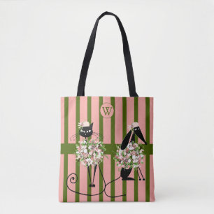 Tote Bag Fancy Chat & Dapper Chien Fourre-tout
