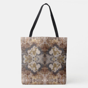 Tote Bag Fancy Vibré Crazy Lace Agate Natural Rock Design
