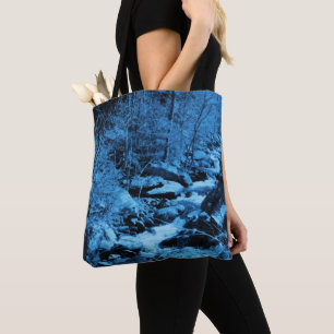 Tote Bag Fantaisie de ruisseau bleu coulant Art de la natur