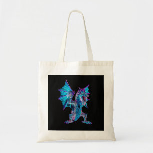 Tote Bag Fantastique Dragon Aqua Vibrant Mystique Quotidien