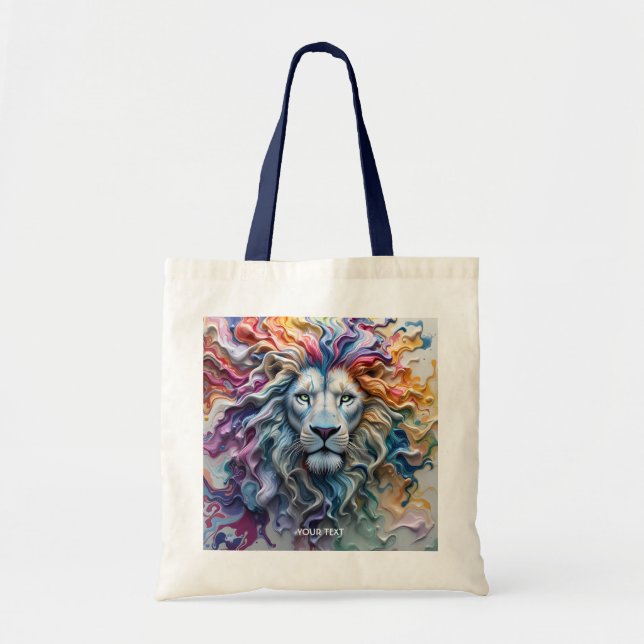 Tote Bag Fantasy Cute Melting Wax Lion (Devant)