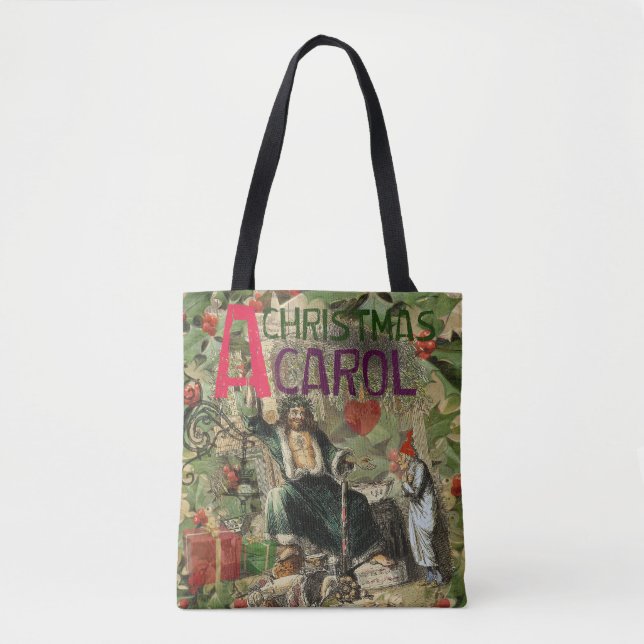 Tote Bag Fantôme de Noël Illustration actuelle Scrooge (Devant)
