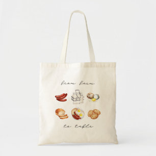 Tote Bag Farm to Table Breakfast Edition Tragetasche
