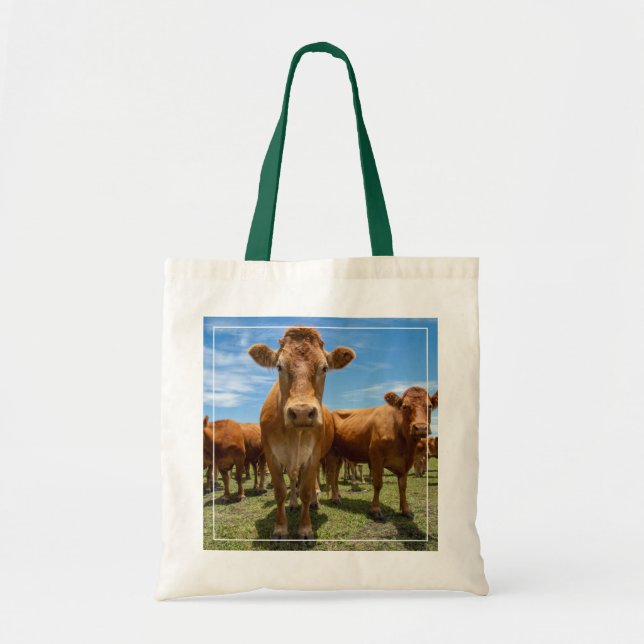 Tote Bag Farms | Brown cow (Devant)
