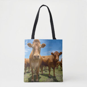 Tote Bag Farms Brown cow