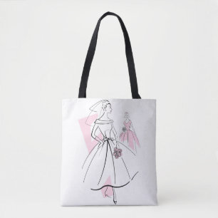 Tote Bag Fashion Bride groupe rose fourre-tout multi-back