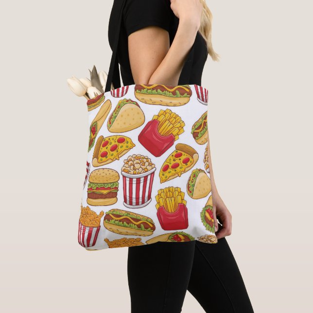 Tote Bag Fast Food   (De près)