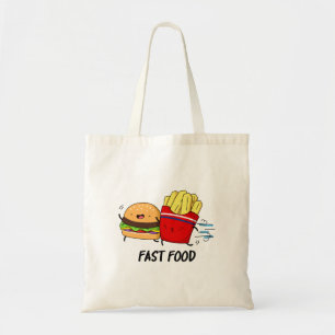 Tote Bag Fast Food Burger Drôle Et Fries Pun