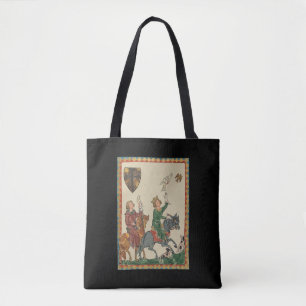 Tote Bag Fauconnerie, Codex Manesse du XIVe siècle