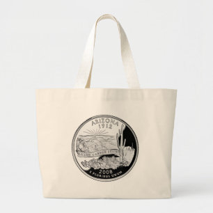 Tote Bag Faux Arizona State Quarter Grand Canyon State