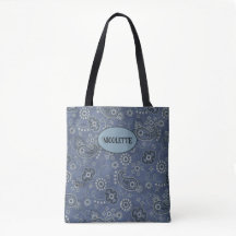 Faux Blue Suede et Western Blue Paisley